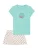 SCHIESSER Nachtkledij ‘ Teens Nightwear ‘  blauw / turquoise / offwhite