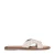Manfield leren slippers goud