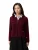 GOBI Cashmere Gebreid vest ‘Textured Knit Cashmere Jacket-Style Cardigan’  bordeaux