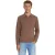 No Excess Pullover polo v melange light brown