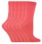 Set van 6 effen, casual katoenen damessokken – PL30 Coral