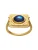 Maanesten Ring ‘ROXANNE’  blauw / geel