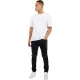 Brave Soul Skinny-jeans voor heren in motorstijl met stiksels (Houtskoolwas)