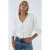 V-hals Geribde Crop Cardigan
