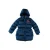 Z8 kids gewatteerde winterjas Honour metallic blauw