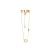 Dames hangende ring ketting 24 Colours