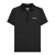 Lambretta Heren SS24 Polka Dot Poloshirt (Zwart)