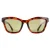 Serengeti vierkante dames glanzende rode tortoise Saturnus gepolariseerd 555 nm rolla