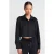 Dames Geplooide Faux Suede Knop Shirt