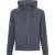 Boss Heren-hoodie met raglanmouwen en doorlopende ritssluiting (Donkergrijs)