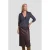 Ruby geruite poplin overslagblouse donkerblauw