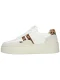 BLACKSTONE Sneakers laag ‘Garnet Koda’  bruin / pueblo / zwart / wit