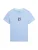 GUESS JEANS Shirt ‘I LOVE GJ’  hemelsblauw / rood / zwart