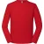 Fruit of the Loom Heren Iconic 195 Premium Ringspun Cotton T-shirt met lange mouwen (Rood)