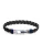 TOMMY HILFIGER Armband  zwart / zilver