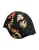Zwarte Wol Multicolor Versierde Cloche Hoed