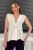 V-hals Knoploze Mouwloze Blouse
