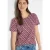 Cecil Dames Basic Shirt met minimale print in Rood