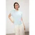 TRENDYOLMİLLA Dames Blauw Effen Mouwloos Regular fit Blouses