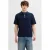 JACK & JONES relaxed polo gebreid donkerblauw