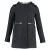 Maje Full Zip Hooded Jacket in Navy Cotton