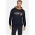 Jan Vanderstorm +FIT Collectie hoodie JORRIT Plus Size met printopdruk donkerblauw