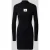 Calvin Klein Jeans Mini-jurk met logopatch in gebreide look