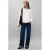 MANGO TEEN blousetop met smockwerk – wit