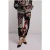 Summum Woman Trousers Scarf Print Elastane Black