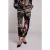 Summum Woman Trousers Scarf Print Elastane Black