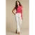Red Button Bibette Off-White & Buttons high waist flared jeans ecru