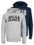 JACK & JONES Sweatshirt ‘Corp’  grijs gemêleerd