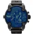 Diesel DZ7257 Bad Ass Chronograaf Blauwe Wijzerplaat Zwart Leer Herenhorloge