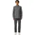 Boss Herenpolo met lange mouwen en Passerby-logo (Houtskool)