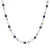 Valero Pearls Ketting  enziaan / zilver / wit