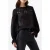 French Connection Emina Chiffon Lace Blouse Blackout