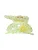 Maanesten Haarsieraden  goud / lichtgroen / wit
