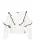 faina Gebreid vest  zwart / wit