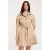 Morgan blousejurk met ceintuur – beige