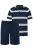 JP1880 Pyjama lang  navy / wit