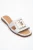 MILLIE Leer Gesp Slide (Women)