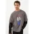 Oversized T-shirt met ronde hals en print