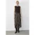Hoge Taille Paisley Maxi Rok met Ceintuur