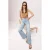 TRENDYOLMİLLA Dames Blauw Effen Wijde pijp Hoge taille Jeans