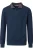 Casa Moda Half-Zip Sweater blauw, Effen