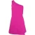 French Connection One Shoulder Tlrd Dress Short Wild Rosa