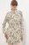 Bloemen Viscose Crepe Gehakte Lange Shirt