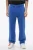 Geborstelde katoenen joggingbroek met bandana-borduursel in blauw