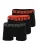 Superdry & Co Boxershorts  grijs gemêleerd / oranje / zwart