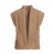 Orange Stars teddy gilet – zand